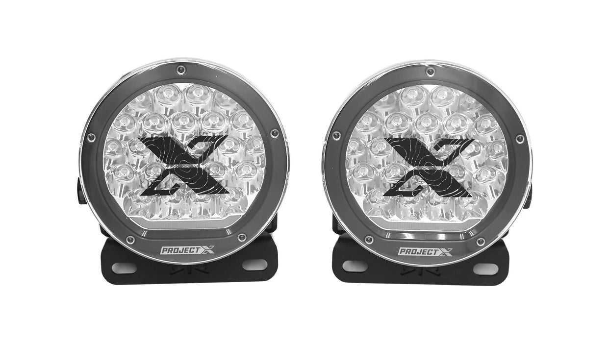RTR Front Bumper Light Mount Kit w/ PROJECT X HP.70 Lights (21+ Bronco & 22+ Bronco Raptor w/ Modular Front Bumper)