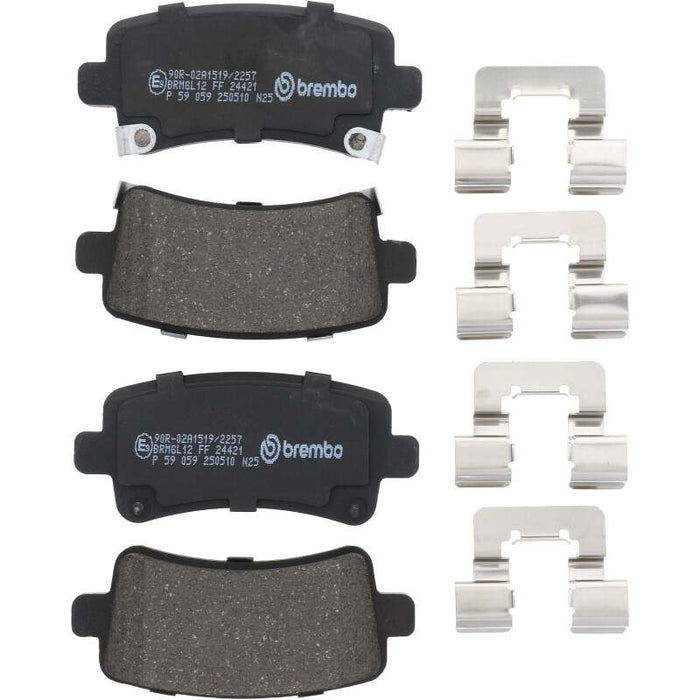 Brembo OE 13-17 Cadillac XTS/2019 XTS/14-19 Chevrolet Impala/2010 Saab 9-5 Low-Met Brake Pad - Rear