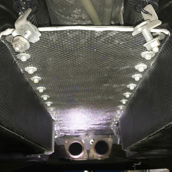 DEI Chevy Corvette C6 Transmission Tunnel Side Shield - 4pc