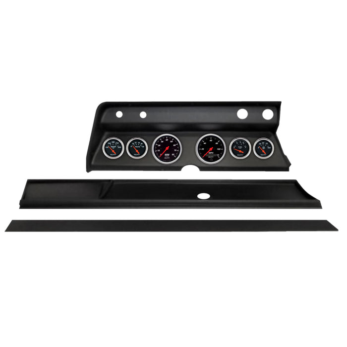 Autometer Designer Black Direct Fit Dash Kit 1967 Chevy Chevelle (2 x 3-3/8in. / 4 x 2-1/16in.)