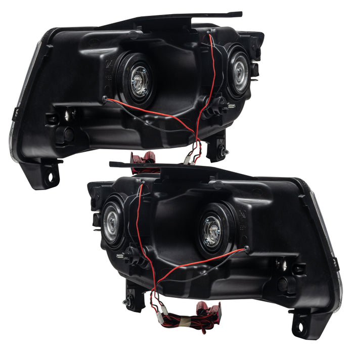 Oracle 11-13 Jeep Grand Cherokee Pre-Assembled Halo Headlights (Non HID) Chrome - Blue