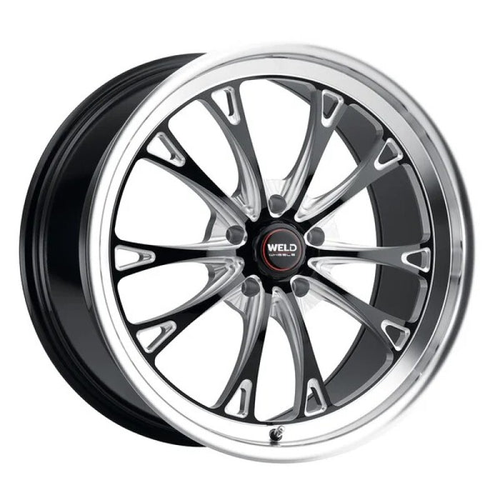 Weld S157 20X5 Belmont Drag 5X120 ET-23 BS2.1 Gloss Black MIL Dia 78.1