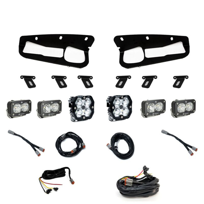 Baja Designs 21-25 Ford Bronco Squadron 2.0 Pro (Spot) / S2 Sport D/C W/C FPK Steel Bmpr w/UP -Clear