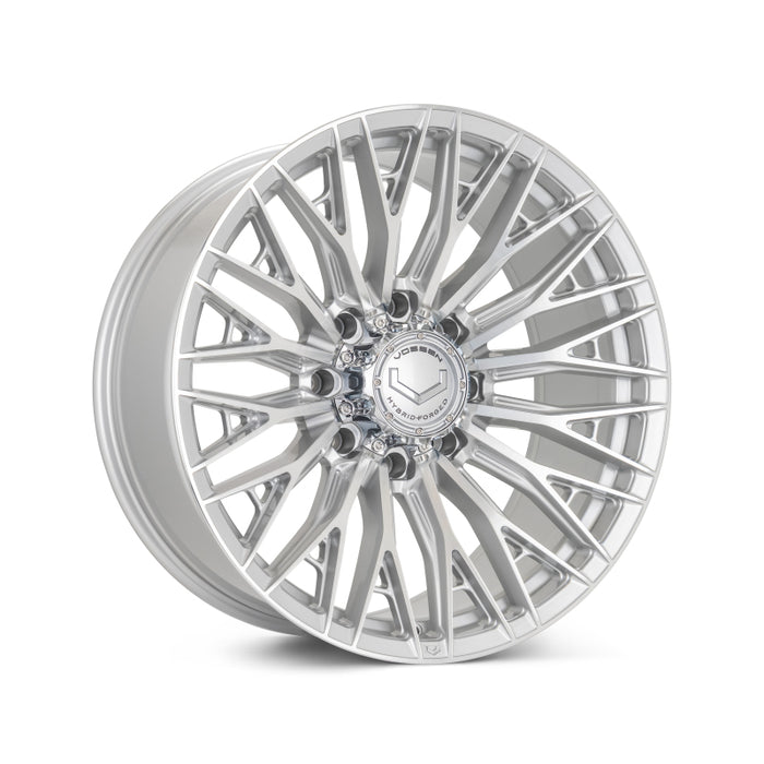 Vossen HFX-6 17x9 - 6x139.7 - ET0 - Super Deep Face - 106.1 - Silver Polished Wheel