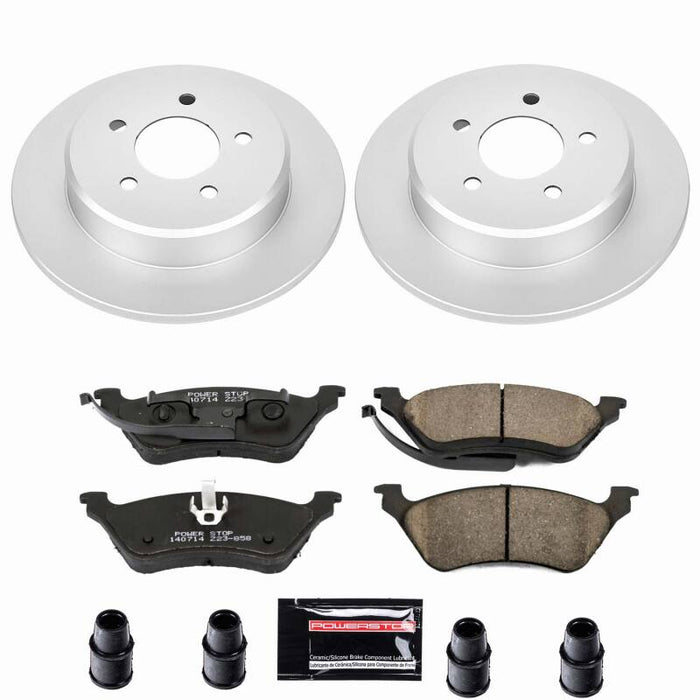 Power Stop 01-07 Chrysler Town & Country Rear Z23 Coated Brake Kit