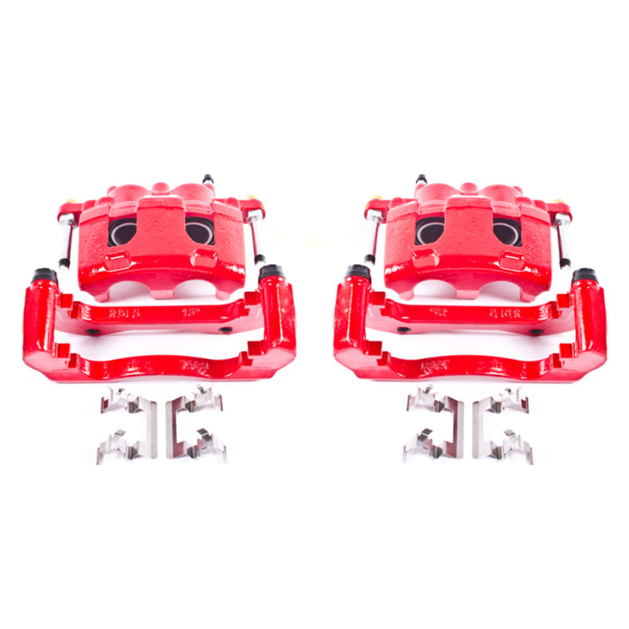Power Stop 06-11 Buick Lucerne Front Red Calipers w/Brackets - Pair