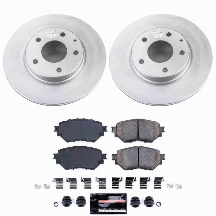 Power Stop 14-16 Mazda 3 Front Z23 Coated Brake Kit