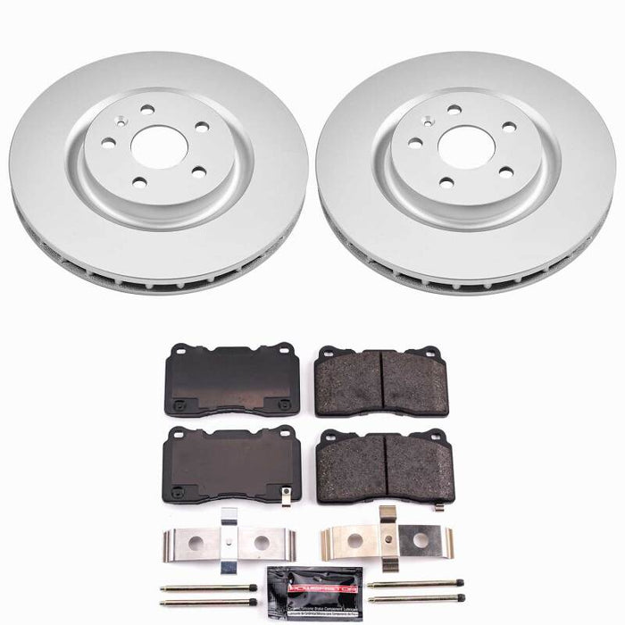 Power Stop 12-13 Buick Regal Front Z23 Coated Brake Kit