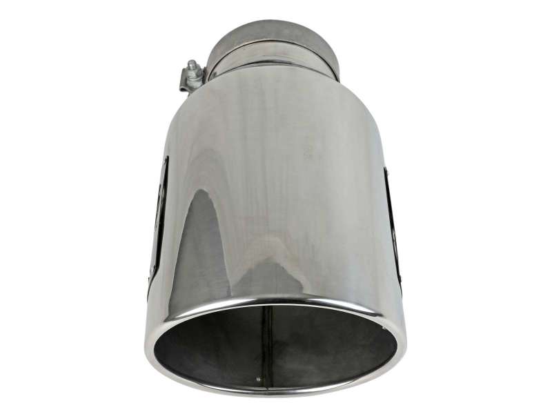 aFe Power Universal 5in Inlet 8in Outlet MACH Force-XP Clamp-On Exhaust Tip - Polished