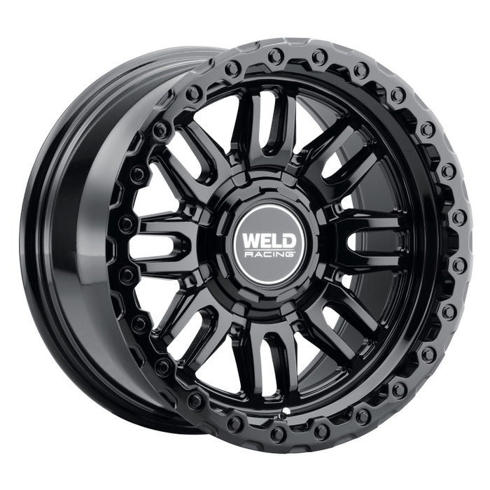 Weld Off-Road Swift 17x9in - 8x170 BP - ET-12 - 125.1mm CB - Gloss Black Wheel & Ring