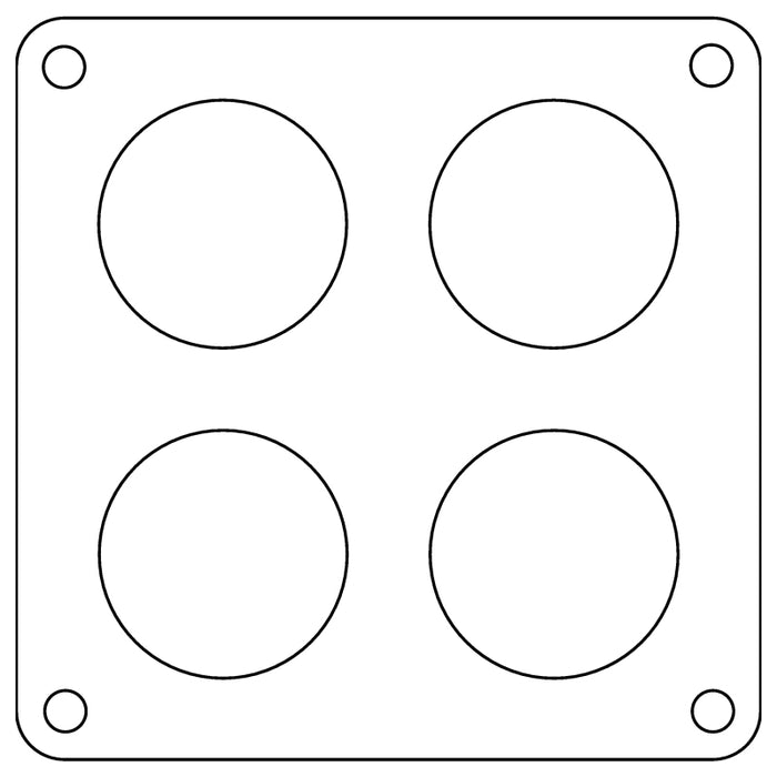 Cometic Holley 4500 Dominator .047in Fiber Carburetor Gasket - 1.75in Holes - 4-Hole