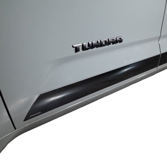 Putco 22-24 Toyota Tundra CrewMax (4.5in Tall 5 Pcs) Black Platinum Rocker Panels