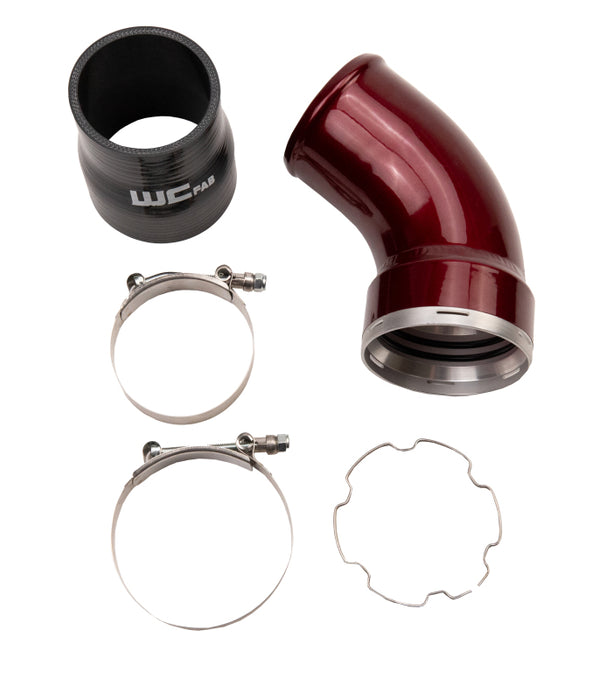 Wehrli 06-10 Duramax LBZ/LMM Intercooler Outlet Elbow Kit - Sparkle Bomber Orange