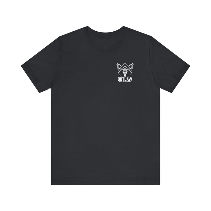 Outlaw Double Diamond Skull Small Tee