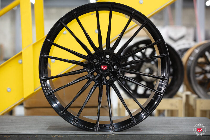 Vossen Forged S17-04 - 21X9.5 - 5X112 - ET44 - 66.5 - GB - Gloss Black w/ Brickell Bronze Shield