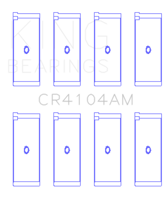 King Engine Bearings Audi Abb/Abm/Adp/Pp/Rn (Size +0.50mm) Connecting Rod Bearing Set