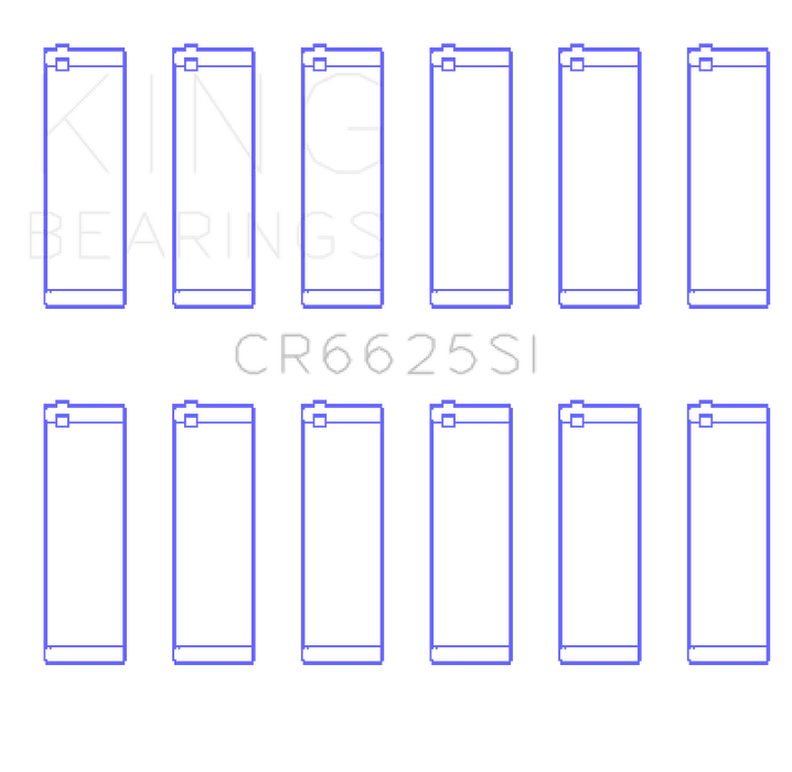 King Engine Bearings Chevrolet 262 (Size +0.25mm) Connecting Rod Bearing Set