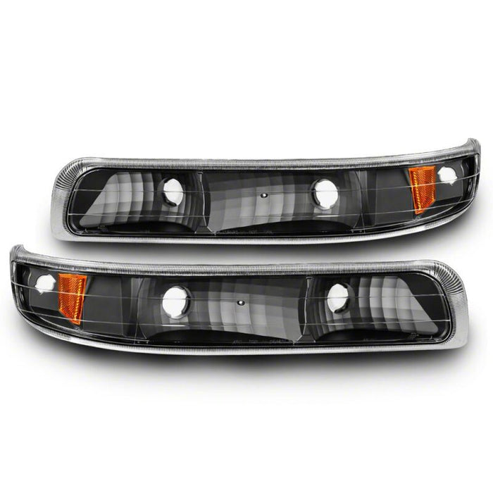 Raxiom 99-01 Chevrolet Silverado 1500 Axial Series Euro Turn Signal and Parking Lights- Black