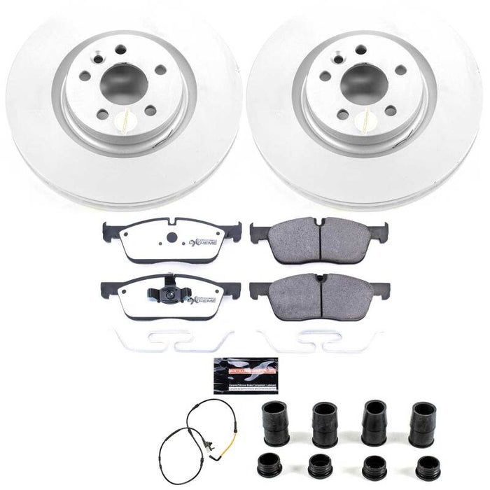 Power Stop 18-19 Jaguar E-Pace Front Z36 Coated Truck & Tow Brake Kit