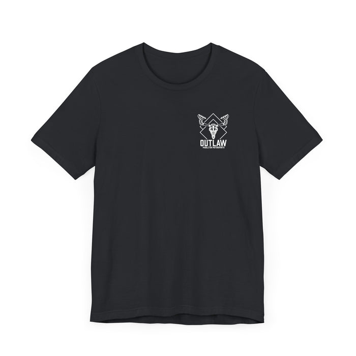 Outlaw Double Diamond Skull Small Tee
