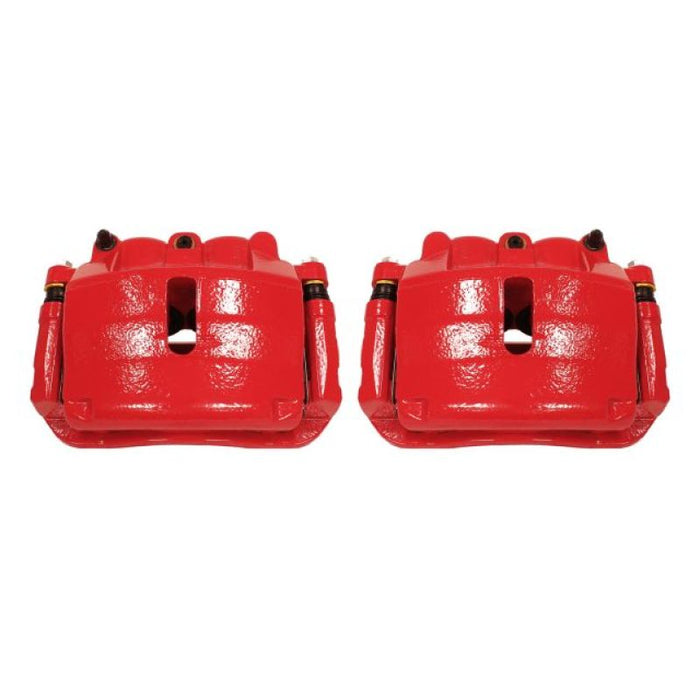 Power Stop 2009 Ford F-150 Front Red Calipers w/Brackets - Pair