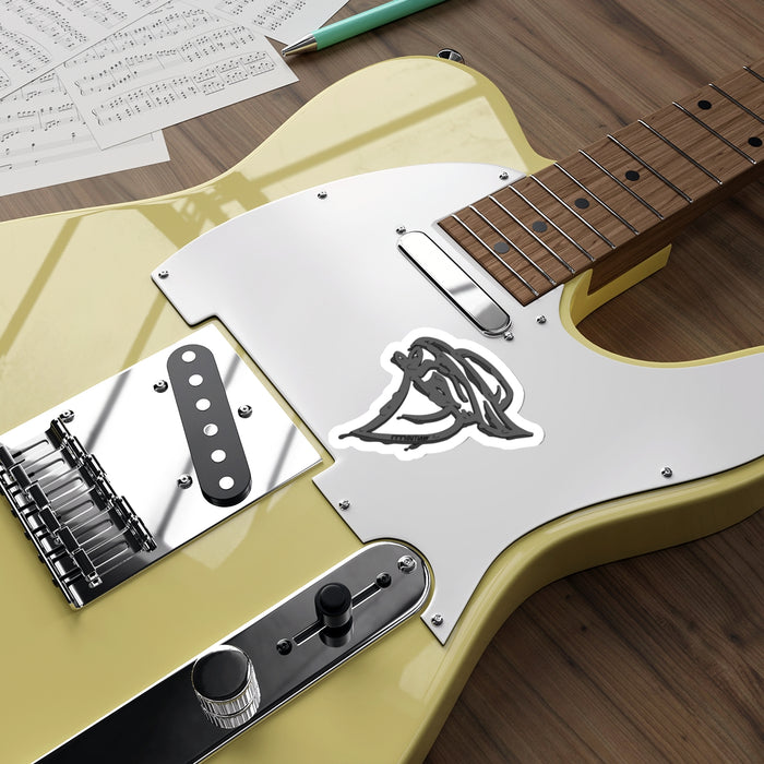 Outlaw Slate Melted Die-Cut Sticker