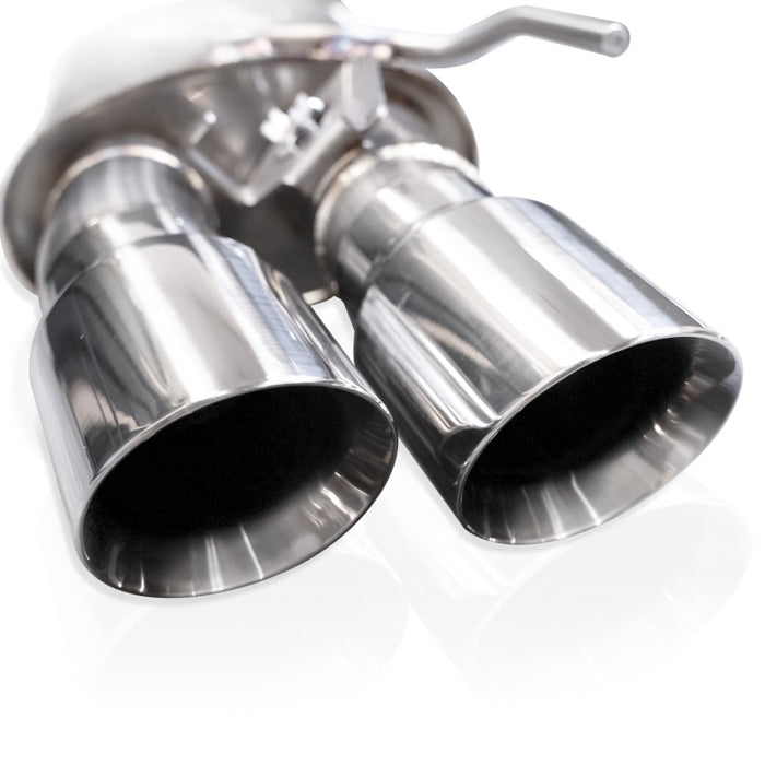 Stainless Works 2024 Mustang GT Catback Quad Tips Redline Sound X-Pipe Performance Connect Exhaust