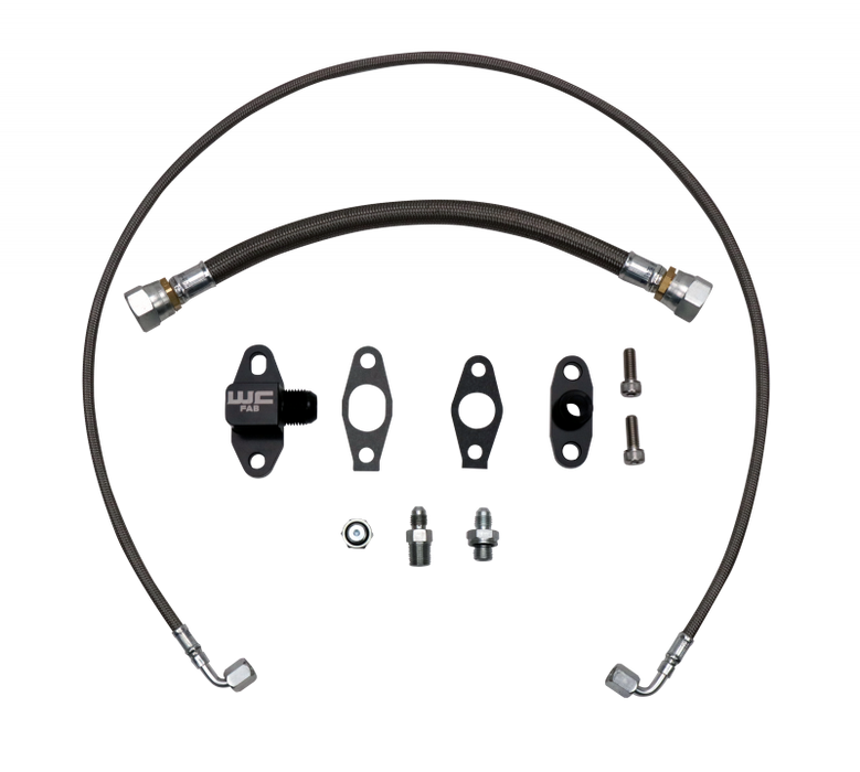 Wehrli Duramax LLY/LBZ/LMM/LML S300 Single Turbo Oil Line Kit