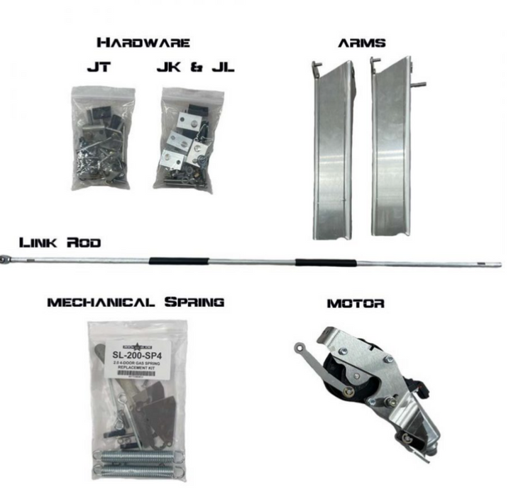 Rock Slide Rebuild Kit for Gen2 Step Sliders - JL 4DR PASS