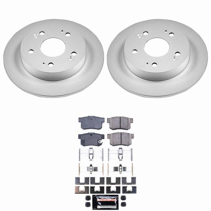 Power Stop 13-15 Acura ILX Rear Z23 Coated Brake Kit