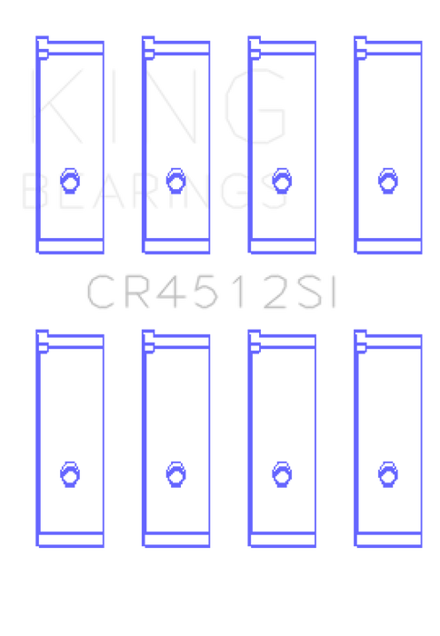 King Engine Bearings Honda D17A1/2 1.7L 16V (Size +0.75mm) Connecting Rod Bearing Set