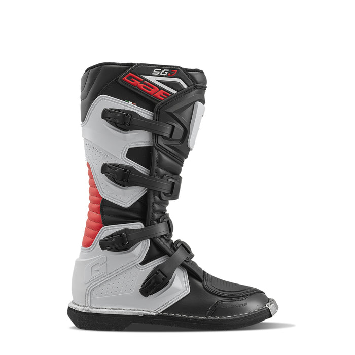 Gaerne SGJ Boot Black/White/Red Size Youth - 2.5