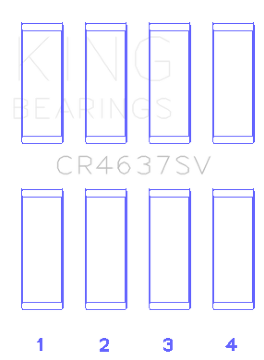 King Engine Bearings Audi BYT/CDNC/CCZD/CPSA (Size 0.50) Connecting Rod Bearing Set