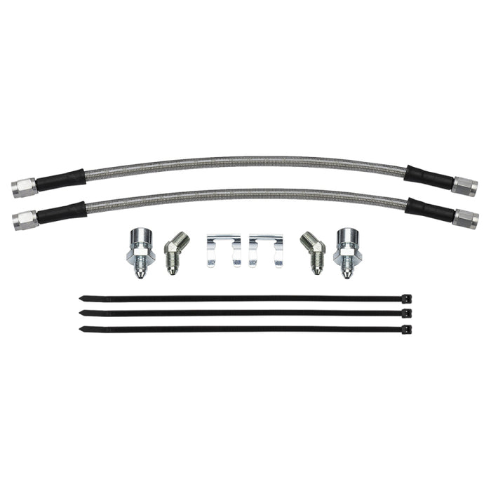 Wilwood 89-98 Nissan 240SX / 89-02 Nissan Skyline Rear Flexline Kit (M10x1.0 to 1/8-27)