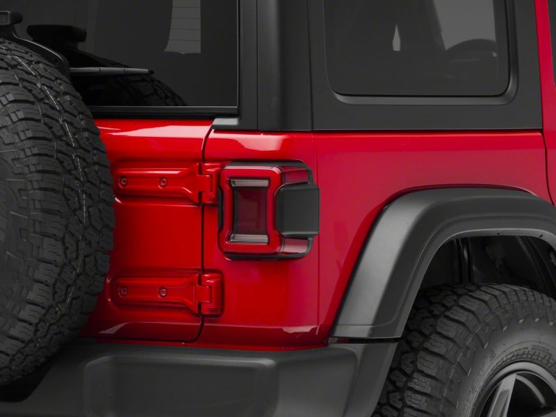 Raxiom 18-23 Jeep Wrangler JL Horizon LED Tail Lights- Black Housing- Red Lens