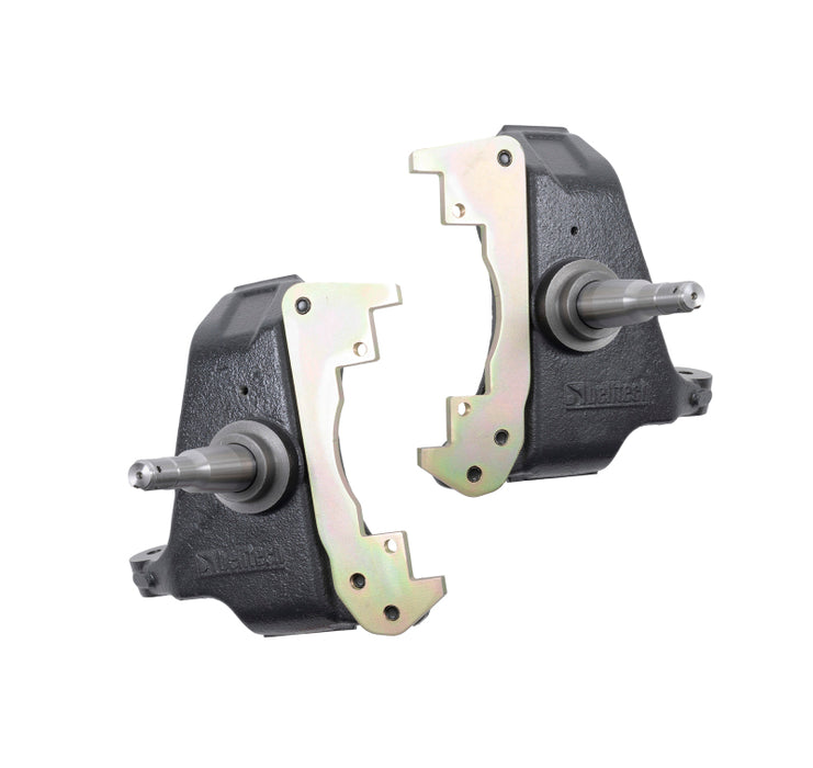 Belltech 88-98 Chevy 1500 3in. Drop Spindle Set (Single Piston Brake Setup)