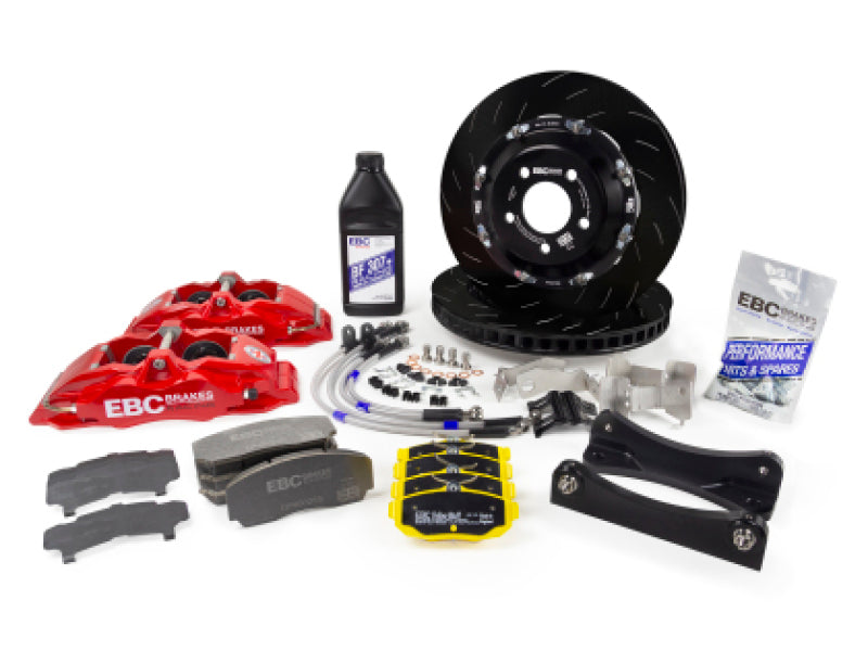 EBC Racing 12-21 BMW M240i F22 3.0T Red Apollo-6 Calipers 355mm Rotors Front Big Brake Kit