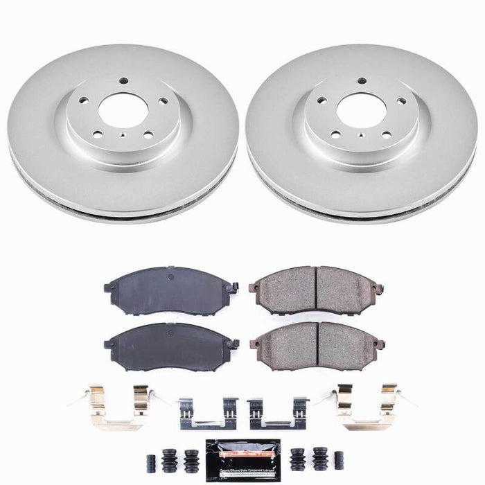 Power Stop 08-12 Infiniti EX35 Front Z23 Coated Brake Kit