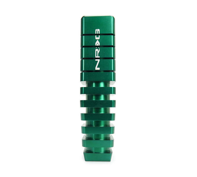 NRG Shift Knob - 20 Year Anniversary Weighted Square Heat Sink Short - Green