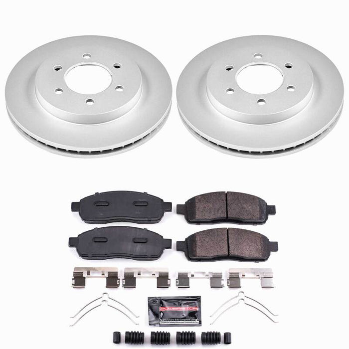 Power Stop 04-08 Ford F-150 Front Z23 Coated Brake Kit