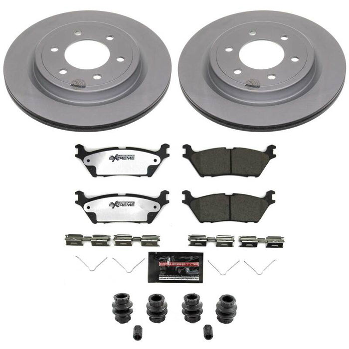 Power Stop 22-25 Ford Bronco Rear Z36 Coated Truck & Tow Brake Kit