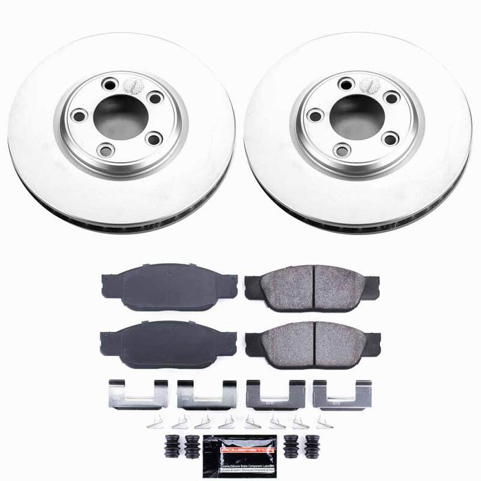 Power Stop 02-05 Ford Thunderbird Front Z23 Coated Brake Kit