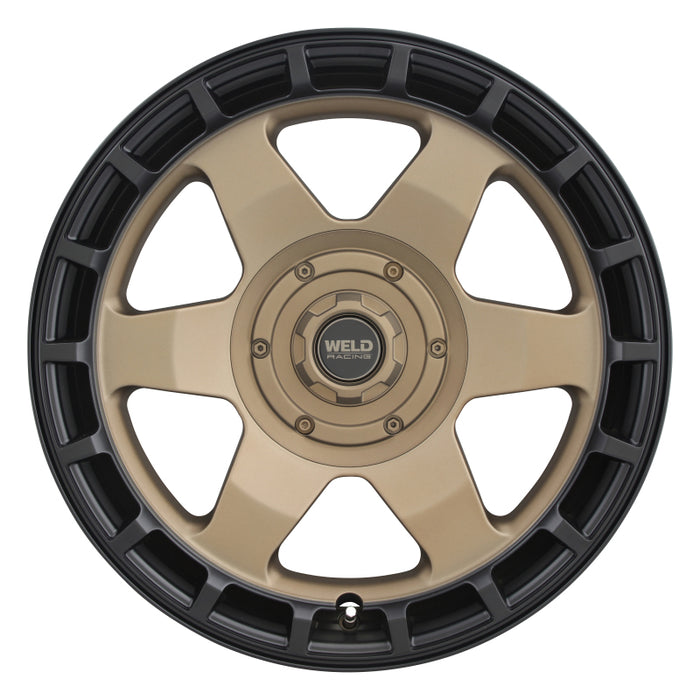 Weld Off-Road Ridge 20x9 - 6x135 / 6x139.7 BP - ET0 - 106.1mm CB - Satin Bronze Wheel (Black Ring)