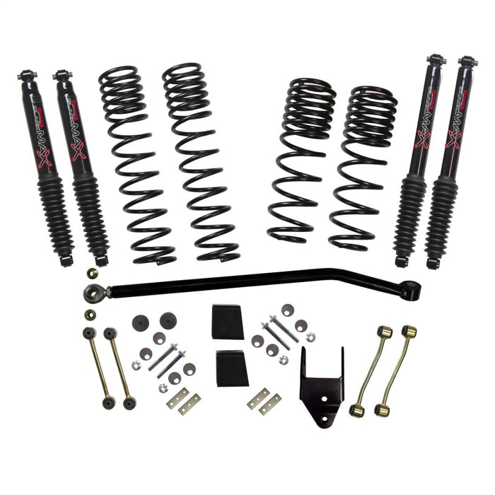 Skyjacker 21-23 Jeep Wrangler JL Rubicon 4XE 4 Dr LT 3.75in Coil Sys w/ Black MAX Shocks