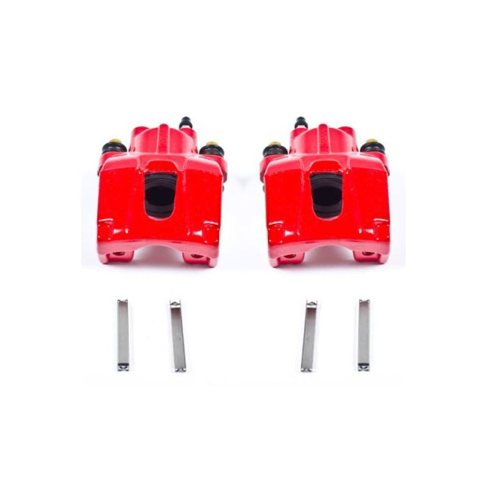 Power Stop 06-10 Jeep Commander Rear Red Calipers w/o Brackets - Pair