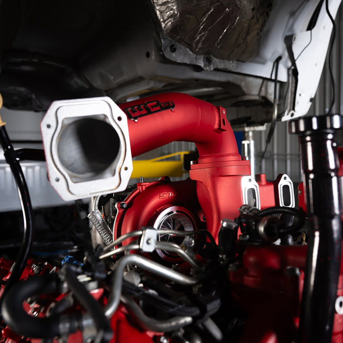 Wehrli 11-16 Chevrolet 6.6L LML Duramax High Flow Y-Bridge Kit - Bengal Red