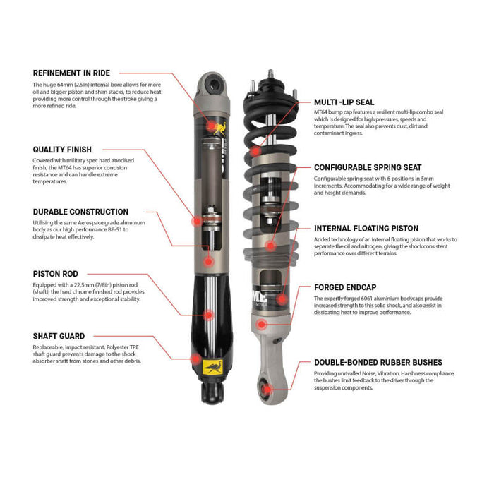 ARB OME MT64 Coilover Prado 150 Front Med