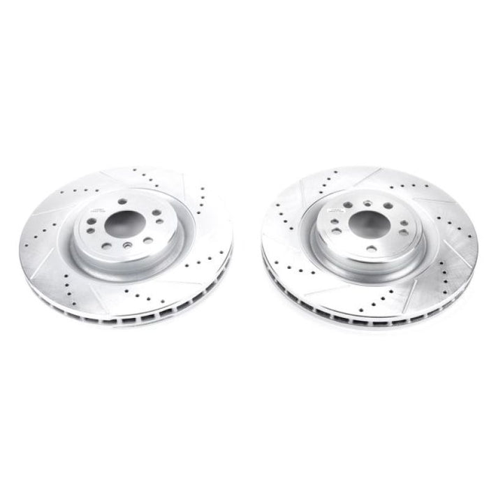 Power Stop 16-17 Mercedes-Benz GLE300d Front Evolution Drilled & Slotted Rotors - Pair