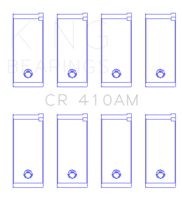 King Engine Bearings Ford 105E/107E/109E/G2/J3E/2737E/3036E Connecting Rod Bearing Set