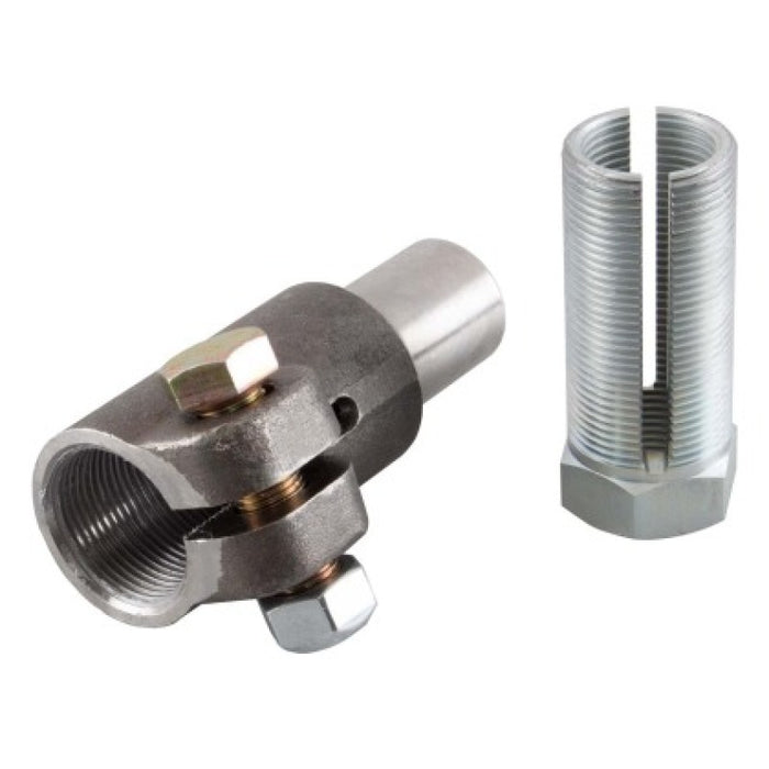Synergy Weld-In Forged Double Adjuster Tube Adapter 1in-14 Left Hand Thread 1in ID Tube